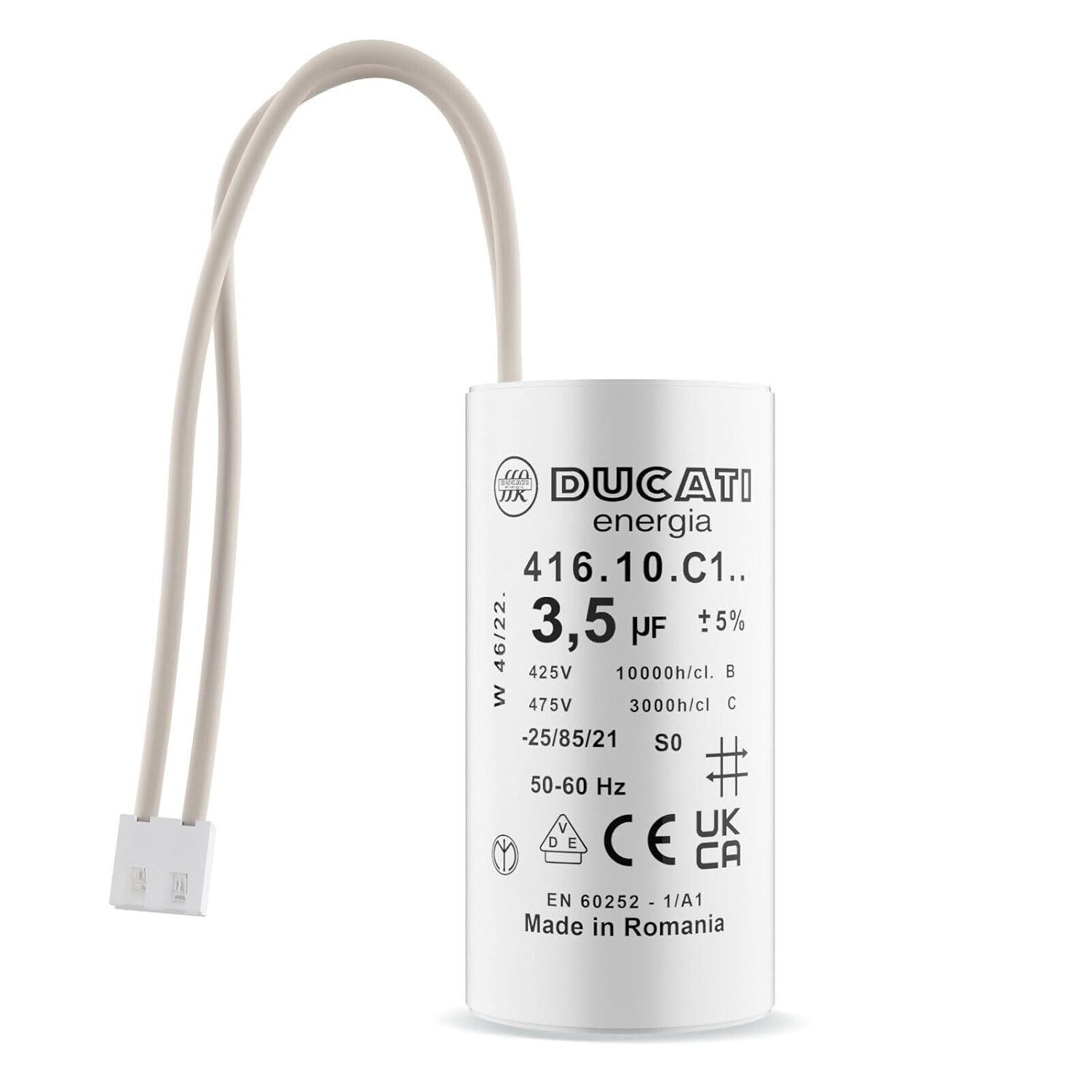 Condensateur 3,5uF fils moteur volet roulant Bubendorff