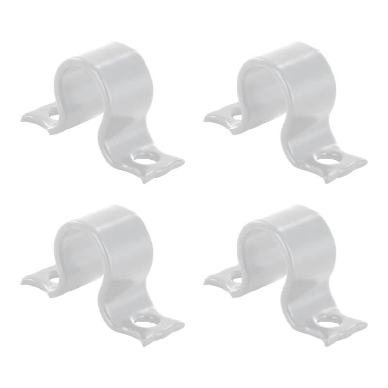 Lot de 4 colliers simple en aluminium pour espagnolette
