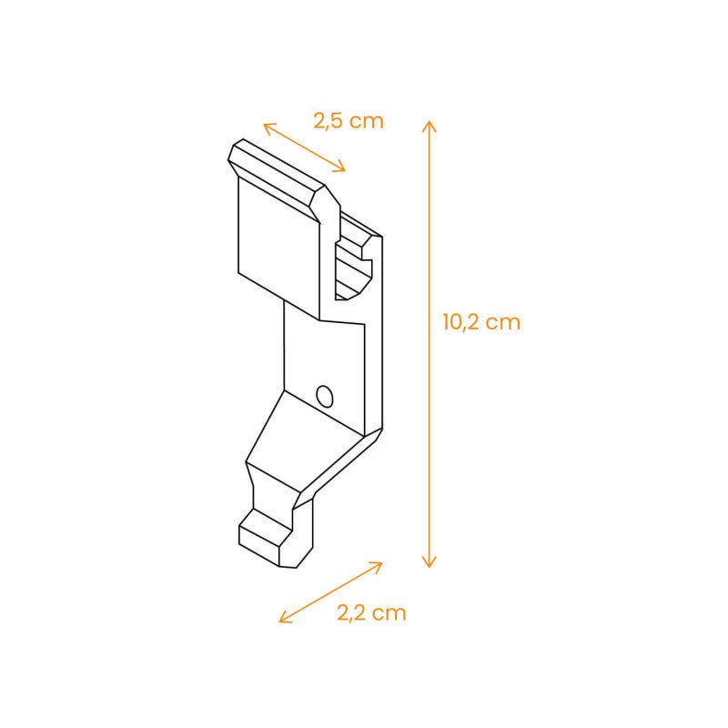 Support en composite pour espagnolette