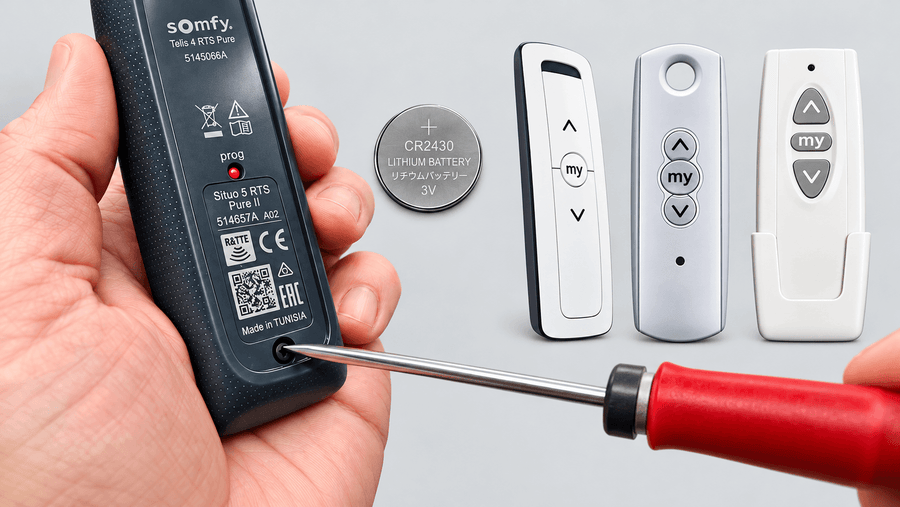 Quelle pile pour une télécommande Somfy ?