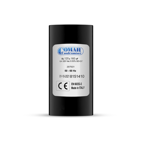 Condensateur démarrage 125uF à 160uF à cosses pour moteur monophasé