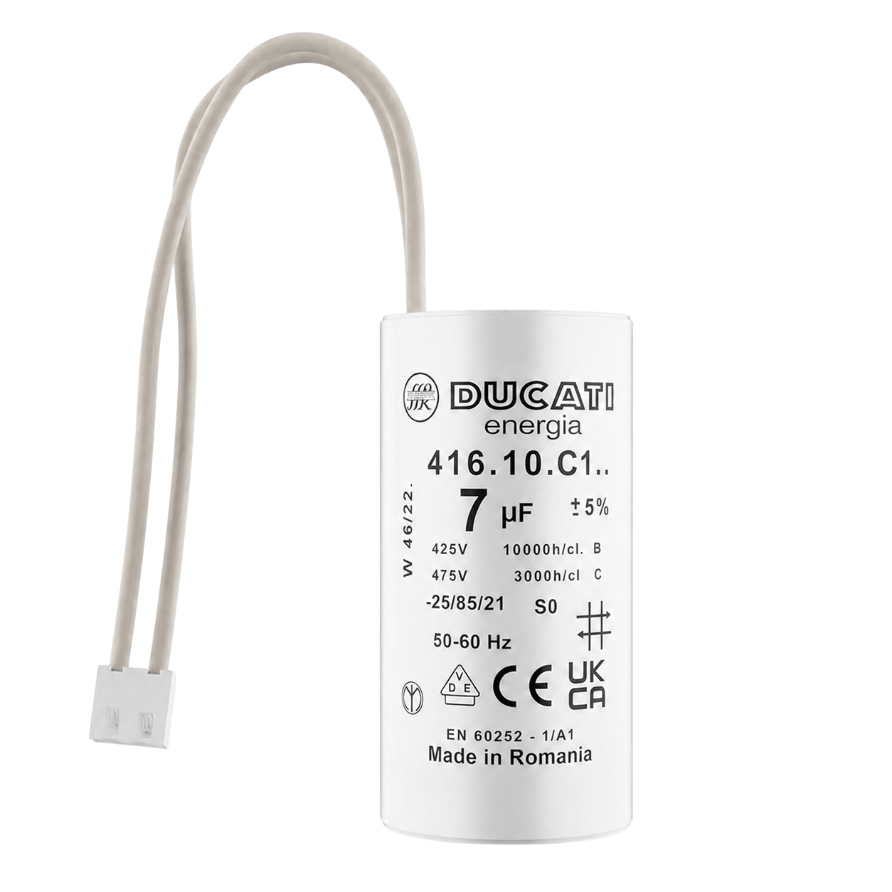 Condensateur 7uF fils moteur volet roulant Bubendorff