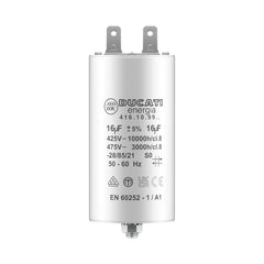 Condensateur permanent 16uF à cosses 450V pour moteur monophasé