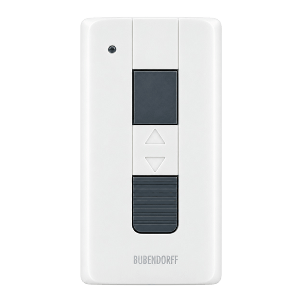 Émetteur mural amovible Bubendorff iD2, détachable de son support pour un usage en main