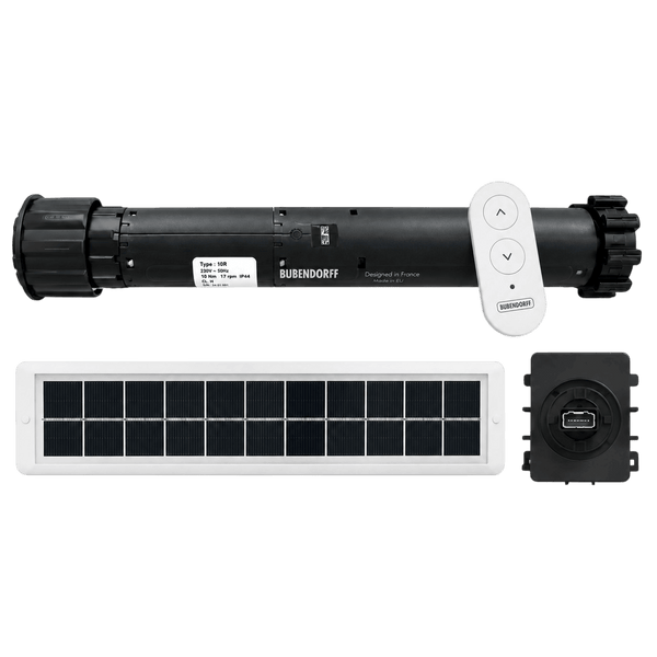 Kit Moteur Solaire Bubendorff 5 Nm Panneau 105 Remplacement CIA iD2
