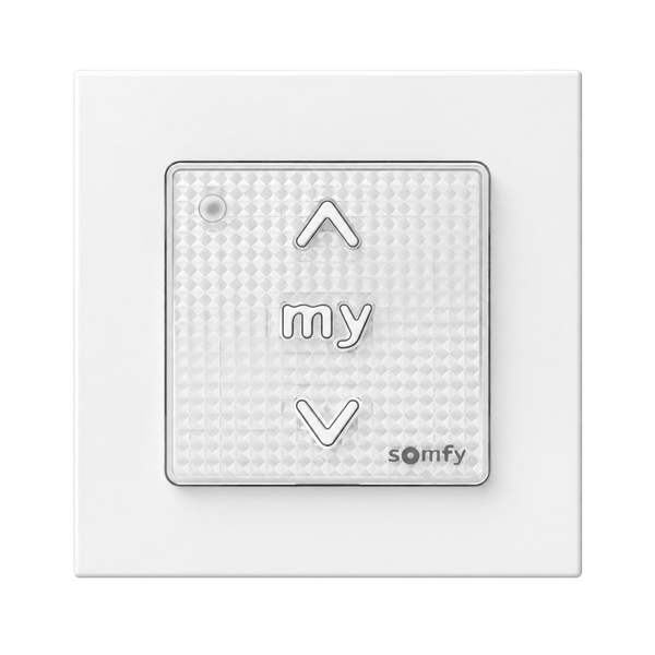 Commande Murale Somfy Smoove RTS II avec Cadre 1 Canal