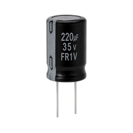 Condensateur 220 µF 35 V Panasonic pour Moteur de Volet Roulant Bubendorff