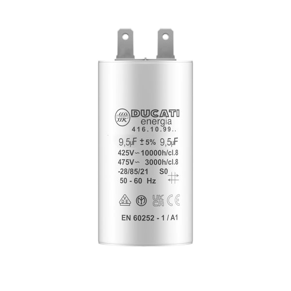 Condensateur 9,5uF pour moteur de volet roulant Somfy 40 à 60 Nm
