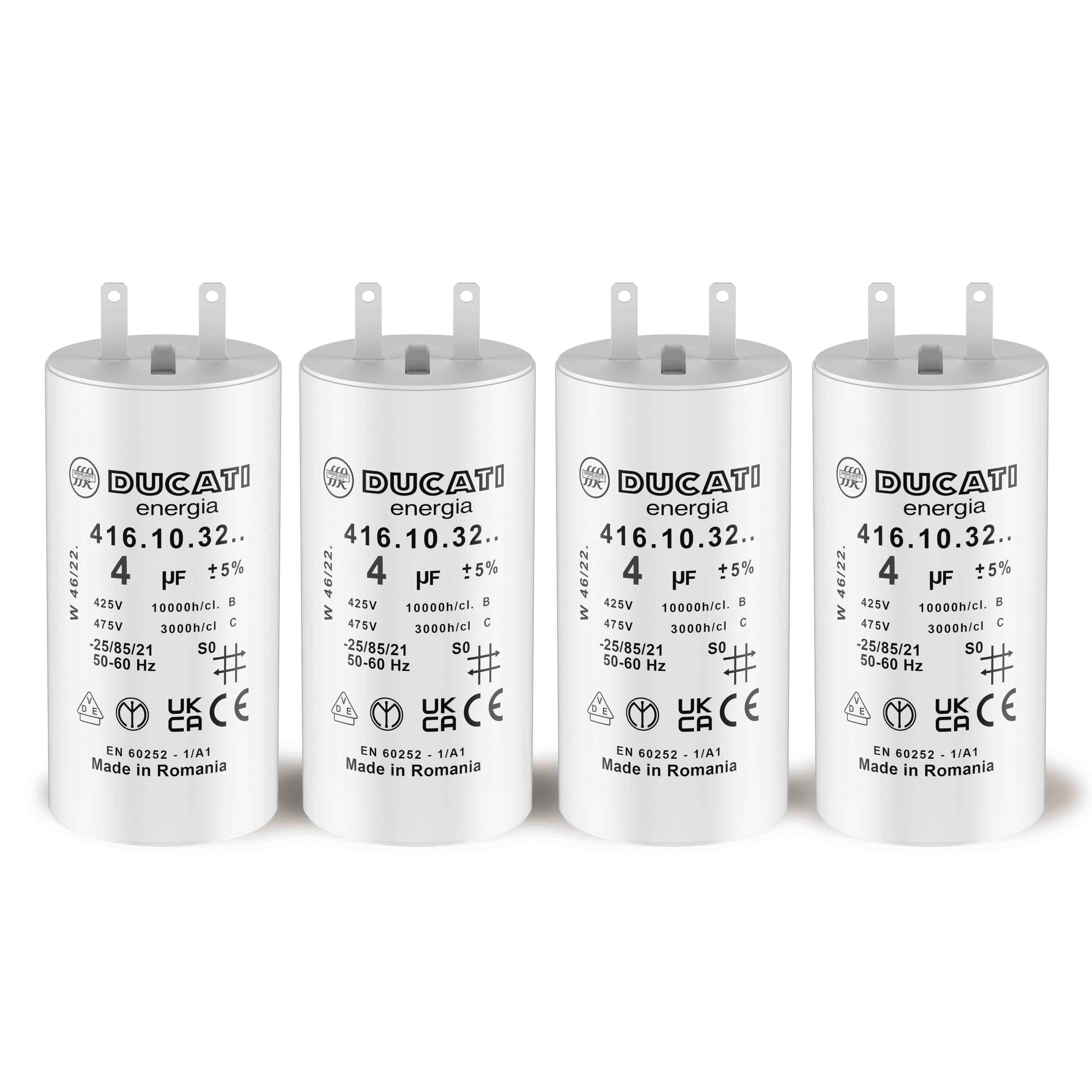 lot de 4 condensateurs 4uf pour moteur de volet roulant somfy