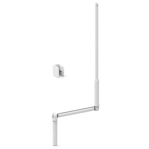 Manivelle complète blanche ZF 1500 mm Ø12 mm pour volet roulant manuel