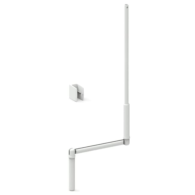 Manivelle complète blanche ZF 1500 mm Ø12 mm pour volet roulant manuel