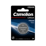 Pile bouton lithium 3V Camelion CR2430 pour télécommande de volet roulant Somfy Telis et Bubendorff