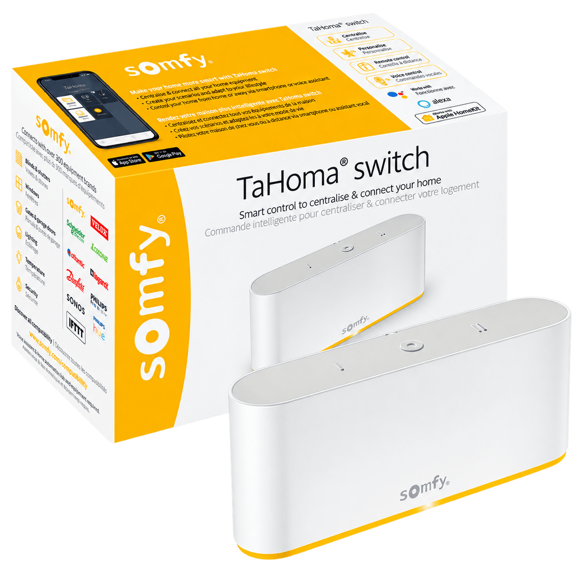 Box TaHoma Switch Somfy et hub domotique